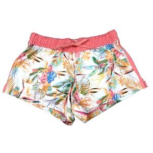NWT Salt Life Women's S Aqua Trunks Tropical Floral Print 4" In. Rashguard Surf